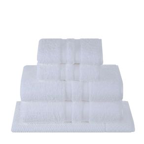 Jogo Banho 5pcs Algodao Egipcio 0,90 X 1,60 Branco/unico