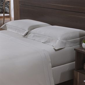 Jogo de Cama 300 Fios Paris Casal Marfim