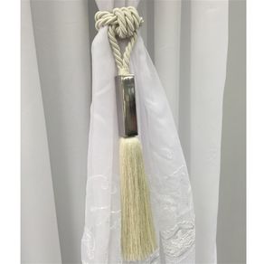 ABRAÇADEIRA DE CORTINA CUBO - NIAZITEX MARFIM