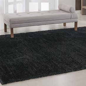 TAPETE SILK DUPLA FACE 1,50 X 2,00 PRETO