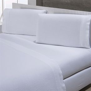 JOGO DE CAMA LINEN CASAL BRANCO