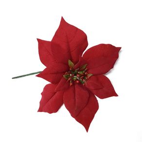 Enfeite Decorativo Galho Flor 15cm Vermelho