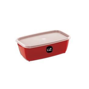 MULTIUSO RETANGULAR 1,5L VERMELHO SOLIDO PLASTICO (UZ225-VM)