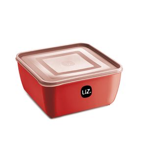 MULTIUSO QUADRADO 2,5L PREMIUM VERMELHO SOLIDO PLASTICO (UZ295-VM)