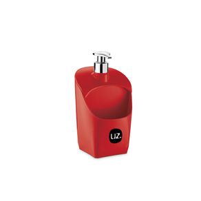 DISPENSER VERMELHO SOLIDO C/PESCANTE METALIZADO PLASTICO (UZ367-VM