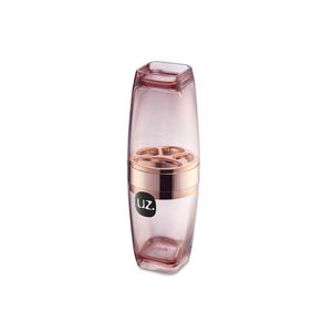 PORTA ESCOVA C/TAMPA PREMIUM ROSE PLASTICO (UZ526-ROSE)