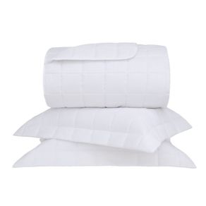 Colcha Matelassada Damask Stripes 2,60 X 2,50 Queen - Buddemeyer Branco