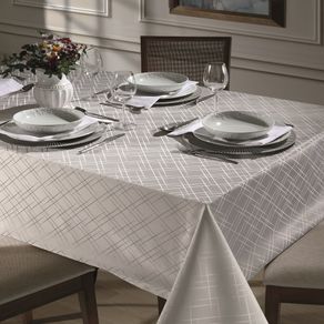 TOALHA MESA JAC REQUINTE II 1,40X1,40 TJ-5795 PRATA