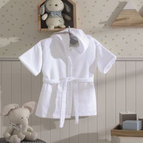 ROUPAO INFANTIL MOD-10 VELOUR AF-958 PBB  BRANCO