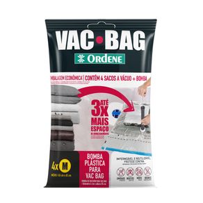 CONJ PLAST VAC BAG PCT C/ 4 M + BOMBA GRATIS (OR56300)