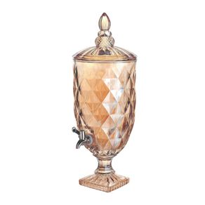 Suqueira Vidro Geometric 4,5 L Ouro/unico