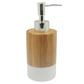 PORTA SABONETE LIQUIDO BAMBOO DUO BRANCO 350ML