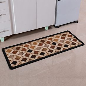 TAPETE BOUCLE GEOMETRICO 0,45 X 1,20 BEGE