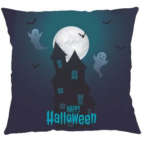 Capa P/ Almofada Veludo Digital Halloween 43m X 43 Des. 002/unico