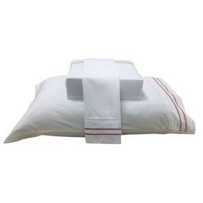 JOGO DE CAMA PERCAL SOFT 300 BASICS SOLTEIRO ROSE