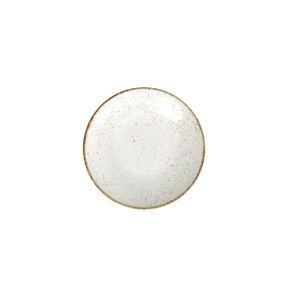 PRATO SOBREMESA  21CM RUSTICO MARROM