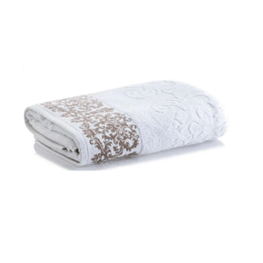 TOALHA ROSTO JACQUARD MEDALHAO 0,50 X 0,70 BRANCO
