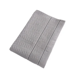 TOALHA ROSTO JACQUARD CHEVRON 0,50 X 0,70 CINZA