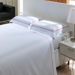 Jogo de Cama 300 Fios Roma King Rose/unico