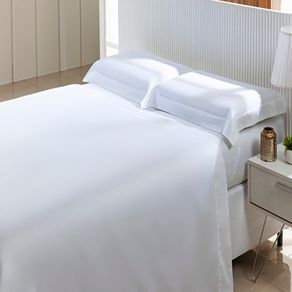 Jogo de Cama 300 Fios Essencial Queen Branco