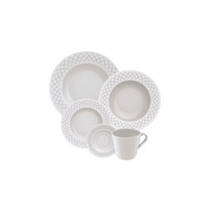 Aparelho de  Jantar Cha 20 Pcs Ingrid Porcelana