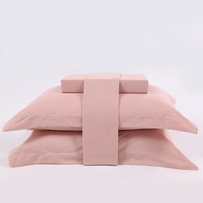 Jogo de Cama 200 Fios Essential King Rose/unico