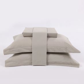 Jogo de Cama 200 Fios Essential Solteiro Bege/unico