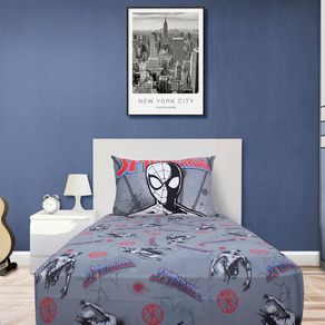 Jogo de Cama Solteiro Joy Spider  Gray Style