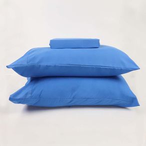 Jogo de Cama Simples Percal Soft  300 Queen Indigo