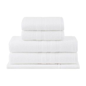 Jogo Banho 5pcs  Vanilla Extra Soft  0,70x1,35 Branco/1011