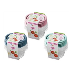 Conjunto 4 Potes Red Plastico Sanremo 230m L