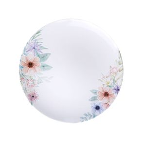 Prato Raso Floratta Porcelana Decorada 28cm
