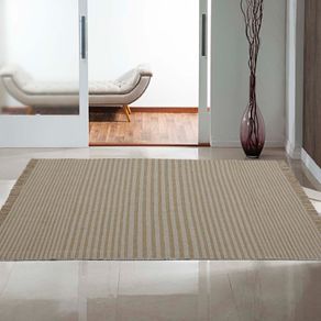 Tapete Kilim Listras 0,60 X 1,80 Unico/bege