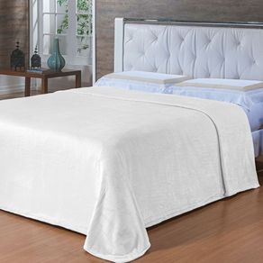 Cobertor Toque de Seda Nc 2,40 X 2,60 Branco/unico