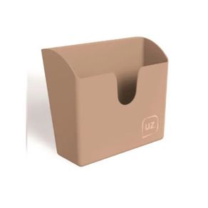 Porta Guardanapo Slim Capuccino Solido de Plastico (uz418-cap)