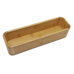 Organizador Bamboo Retangular 28x 8,2x 4,5cm Unico