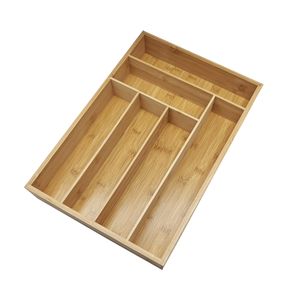 Porta Talher 6 Compartimentos Bamboo Unico