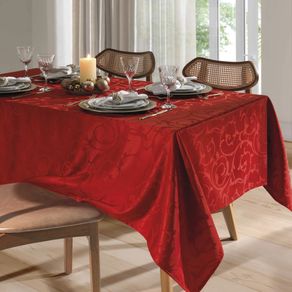 Toalha Mesa Jac Requinte Ii 1,40x1,40 Tj-6205 Vermelho