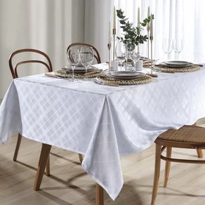 Toalha Mesa Jac Requinte Ii 1,60x1,60 Tj-4872 Branco