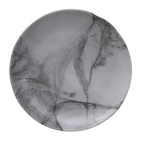 Prato Raso Melamina 26,5cm Marmore/unico