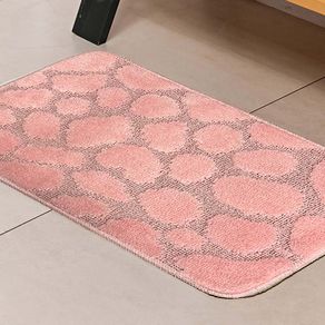 Tapete Banheiro Palazzo Pedras 0,45 X 0,75 Rosa/unico
