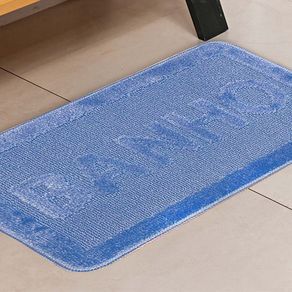 Tapete Banheiro Palazzo Banho 0,40 X 0,60 Azul/unico