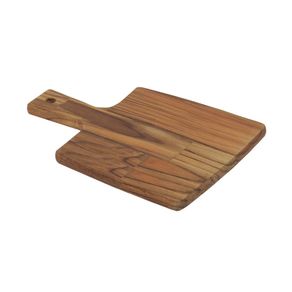 Tabua Kitchen Madeira Teca Com Cabo 30x15 Cm