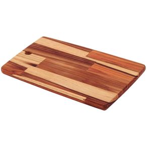 Tabua Retangular Kitchen Madeira Teca 34x23 Cm