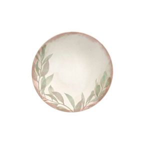 Prato Sobremesa Natur Em Porcelana Decor 21cm