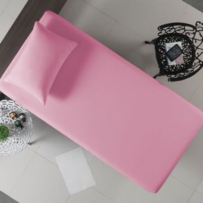 Jogo de Cama Solteiro Rosa Cravo