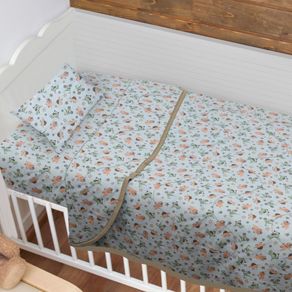 Jogo de Cama 100%algodao Baby Dino Bike