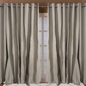 Cortina Blackout 100% Liso 2,60x 2,30 Bege