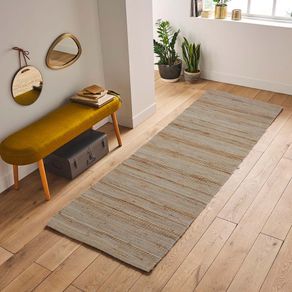 Tapete Juta Kilim Stripe 0,60x 1,80 Bege