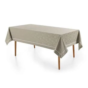 Toalha Mesa Celebra Antoni 1,65x3,20 Cinza 10252/bege